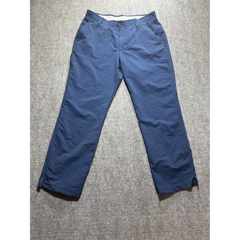 Under Armour Golf Pants Men's 36x30 Blue Loose Fit Performance Stretch